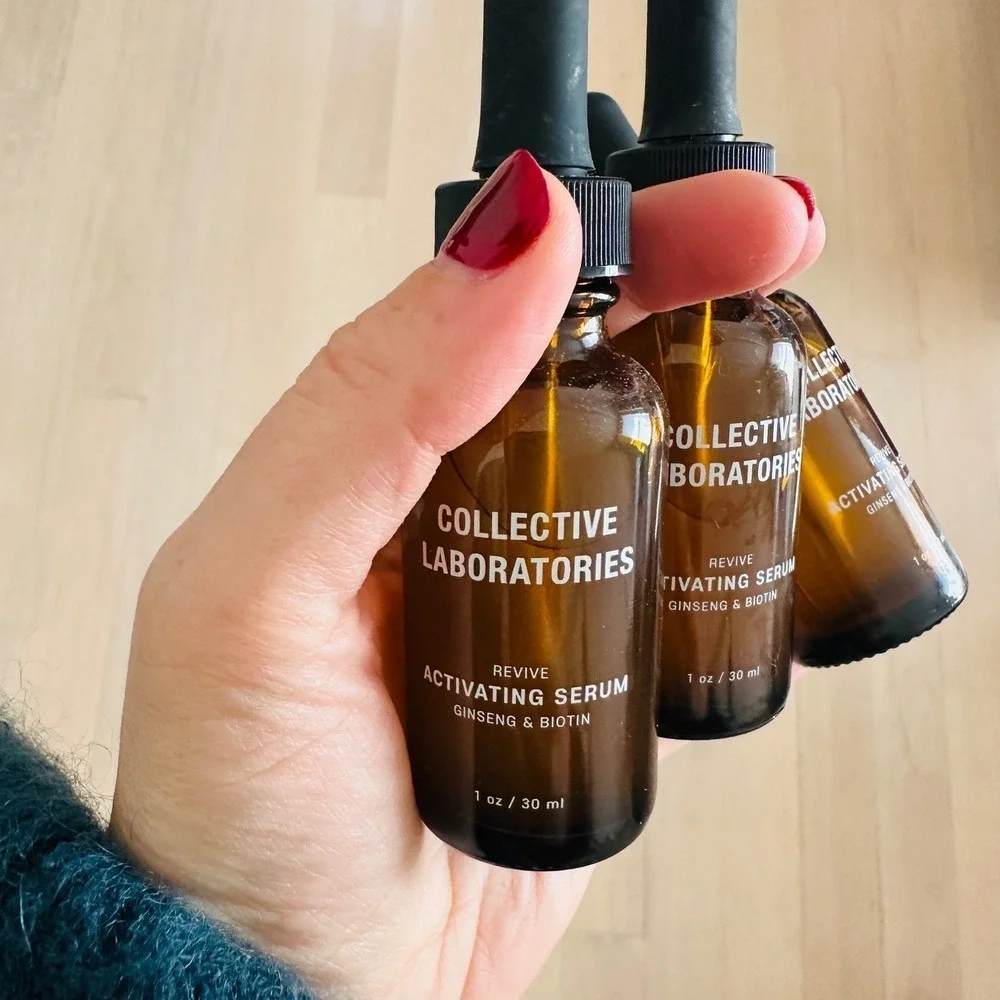 Collective Laboratories Revive Activating Serum Ginseng Biotin 3 Pack 1oz 30ml